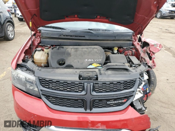 2015 Dodge Journey Crossroad with VIN 3C4PDCGG9FT517560, listed as a Copart auction lot 58935135 with 108,088 mi miles and Salvage title. Bid and sale history available at DreamBid. Image 11.