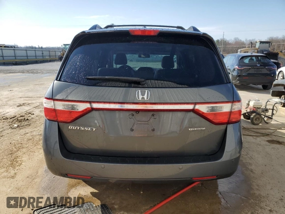 2012 Honda Odyssey Touring with VIN 5FNRL5H93CB130097, listed as a Copart auction lot 47445765 with 0 mi miles and Non Repairable. Bid and sale history available at carsss.com. Image 6.