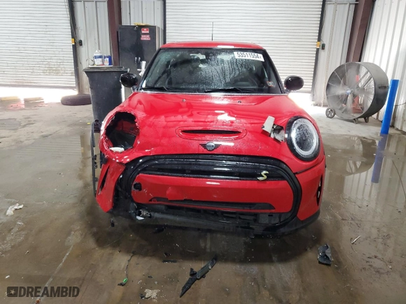 2023 MINI Hardtop 2 Door Cooper SE Signature with VIN WMW13DJ03P2T63468, listed as a Copart auction lot 53511554 with 9,334 mi miles and Salvage Title. Bid and sale history available at carsss.com. Image 5.