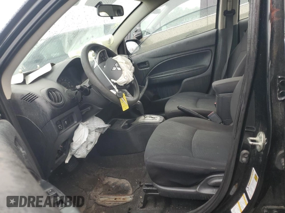 2019 Mitsubishi Mirage ES with VIN ML32F3FJ4KHF08135, listed as a Copart auction lot 59412865 with 89,324 mi miles and Salvage title. Bid and sale history available at DreamBid. Image 7.
