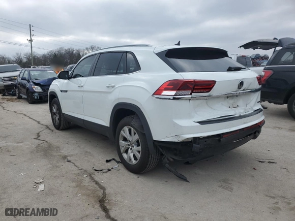 2020 Volkswagen Atlas Cross Sport 2.0T S with VIN 1V2GC2CA3LC231210, listed as a Copart auction lot 85892664 with 57,480 mi miles and Salvage Title. Bid and sale history available at carsss.com. Image 2.