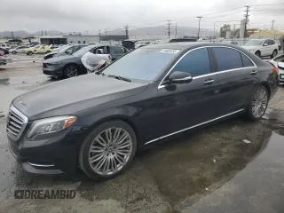 2015 Mercedes-Benz S 550 with VIN WDDUG8CB2FA130184, listed as a Copart auction lot 44603455 with 107,520 mi miles and Salvage Title. Bid and sale history available at carsss.com. Image 1.