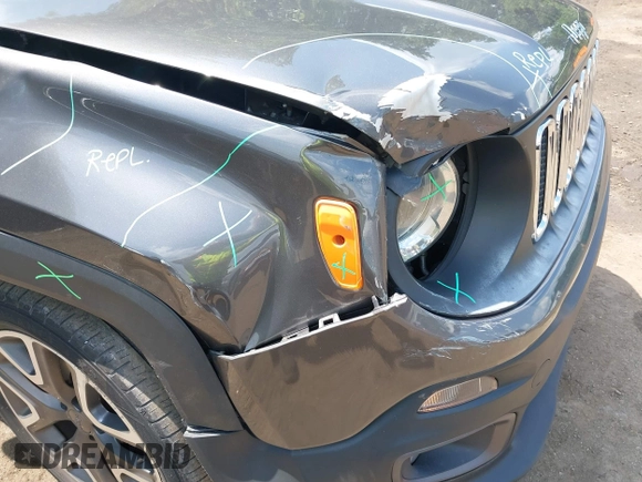 2017 Jeep Renegade Latitude z VIN ZACCJABB6HPG36670, wystawiony jako IAAI lot #42474479 z przebiegiem 154 536 mil mil oraz . Historia ofert i sprzedaży dostępna na DreamBid. Obrazek 6.