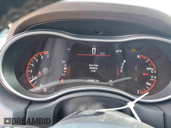 2020 Dodge Durango SXT Plus with VIN 1C4RDJAG8LC124453, listed as a Copart auction lot 88126995 with 219,501 mi miles and Salvage Title. Bid and sale history available at DreamBid. Image 9.