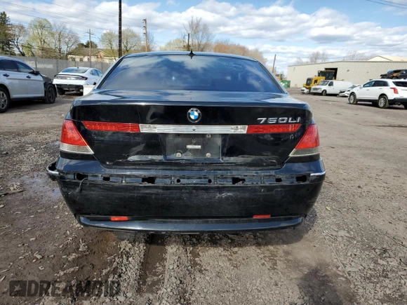 2003 BMW 7 Series 745Li with VIN WBAGN63403DR13725, listed as a Copart auction lot 52175805 with Not Provided miles and Salvage Title. Bid and sale history available at carsss.com. Image 6.
