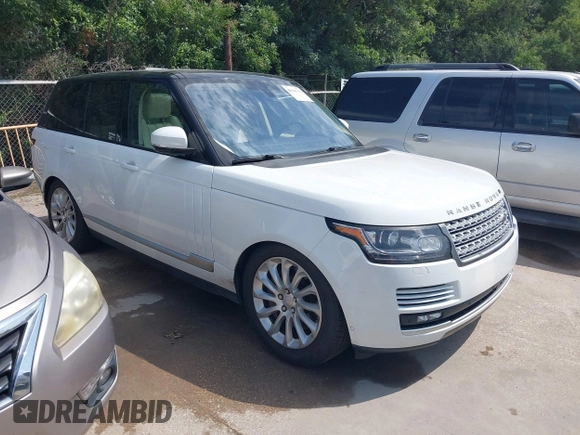2016 Land Rover Range Rover HSE with VIN SALGS2VF9GA267314, listed as a IAAI auction lot 42548531 with 145,364 mi miles and . Bid and sale history available at DreamBid. Image 1.