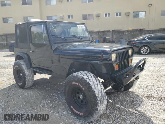 1991 Jeep Wrangler with VIN 2J4FY29S1MJ156667, listed as a Copart auction lot 75870604 with 144,399 mi miles and Clean Title. Bid and sale history available at carsss.com. Image 4.