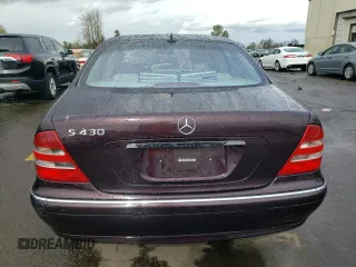 2002 Mercedes-Benz S-Class 4.3L with VIN WDBNG70J52A235556, listed as a Copart auction lot 51369375 with 201,655 mi miles and Salvage Title. Bid and sale history available at carsss.com. Image 6.