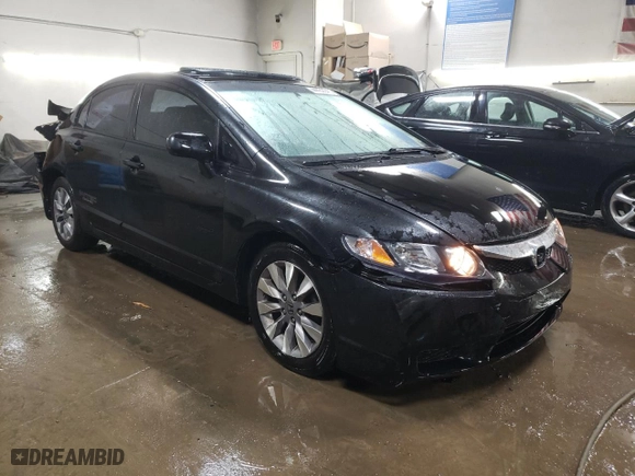 2010 Honda Civic Sdn EX-L with VIN 19XFA1F97AE019673, listed as a Copart auction lot 44433645 with 173,292 mi miles and Salvage Title. Bid and sale history available at carsss.com. Image 4.