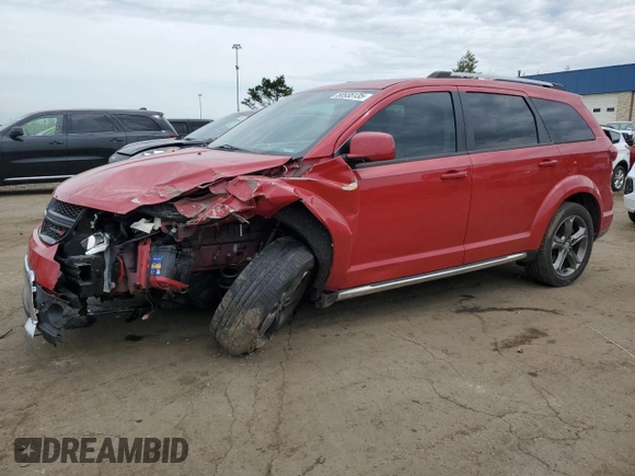 2015 Dodge Journey Crossroad with VIN 3C4PDCGG9FT517560, listed as a Copart auction lot 58935135 with 108,088 mi miles and Salvage title. Bid and sale history available at DreamBid. Image 1.