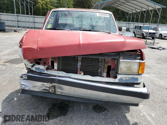 1990 Ford F-150 "S" with VIN 1FTDF15Y1LNA68934, listed as a Copart auction lot 68688834 with 64,274 mi miles and Salvage Title. Bid and sale history available at carsss.com. Image 5.
