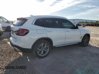 2022 BMW X3 sDrive30i with VIN 5UX43DP09N9J15297, listed as a Copart auction lot 46550435 with 49,750 mi miles and Salvage Title. Bid and sale history available at DreamBid. Image 3.