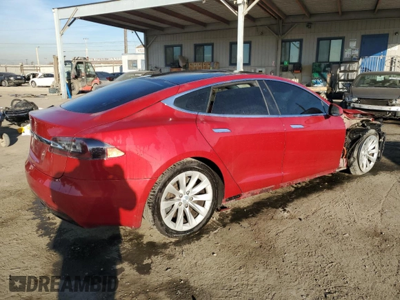 2017 Tesla Model S 60 with VIN 5YJSA1E15HF210006, listed as a Copart auction lot 85096644 with 225,497 mi miles and Salvage title. Bid and sale history available at DreamBid. Image 3.