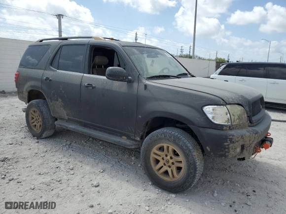 2003 Toyota Sequoia SR5 with VIN 5TDZT34A23S147778, listed as a Copart auction lot 52282845 with 0 mi miles and Clean Title. Bid and sale history available at carsss.com. Image 4.