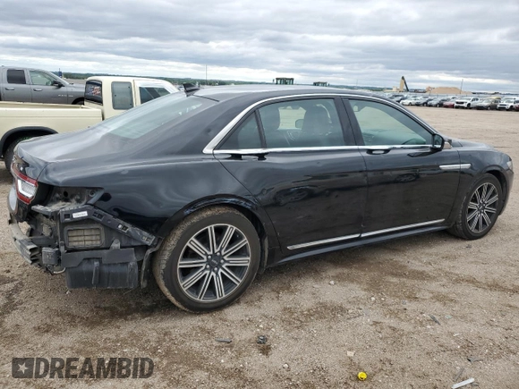 2018 Lincoln Continental Reserve with VIN 1LN6L9NP2J5601115, listed as a Copart auction lot 57074235 with 104,696 mi miles and Salvage title. Bid and sale history available at DreamBid. Image 3.