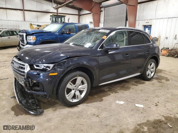 2018 Audi Q5 Premium Plus with VIN WA1BNAFY4J2082179, listed as a Copart auction lot 51258805 with 0 mi miles and Clean Title. Bid and sale history available at carsss.com. Image 1.