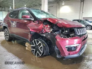 2020 Jeep Compass Limited with VIN 3C4NJDCB6LT167512, listed as a Copart auction lot 48034425 with 50,183 mi miles and Non repairable. Bid and sale history available at DreamBid. Image 4.