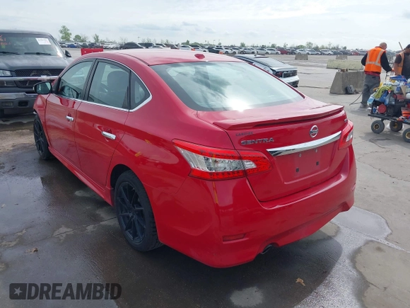 2015 Nissan Sentra S with VIN 3N1AB7AP6FY323263, listed as a IAAI auction lot 41892763 with 140,527 mi miles. Bid and sale history available at carsss.com. Image 3.