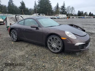 2015 Porsche 911 Carrera with VIN WP0AA2A93FS106725, listed as a Copart auction lot 45405395 with 46,396 mi miles and Salvage Title. Bid and sale history available at carsss.com. Image 4.
