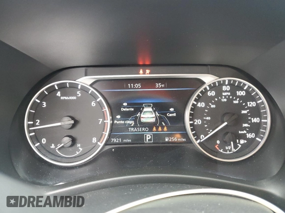 2024 Nissan Sentra SR with VIN 3N1AB8DV1RY314393, listed as a Copart auction lot 46037215 with 7,921 mi miles and Salvage Title. Bid and sale history available at carsss.com. Image 9.
