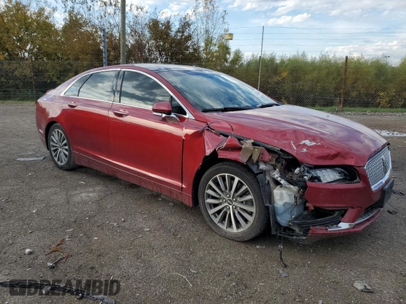 2017 Lincoln MKZ Select with VIN 3LN6L5CC6HR624896, listed as a Copart auction lot 74998444 with 99,078 mi miles and Salvage Title. Bid and sale history available at DreamBid. Image 4.