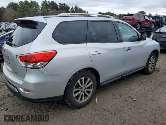 2016 Nissan Pathfinder SV with VIN 5N1AR2MM2GC604513, listed as a Copart auction lot 52271725 with 127,336 mi miles and Clean Title. Bid and sale history available at carsss.com. Image 3.