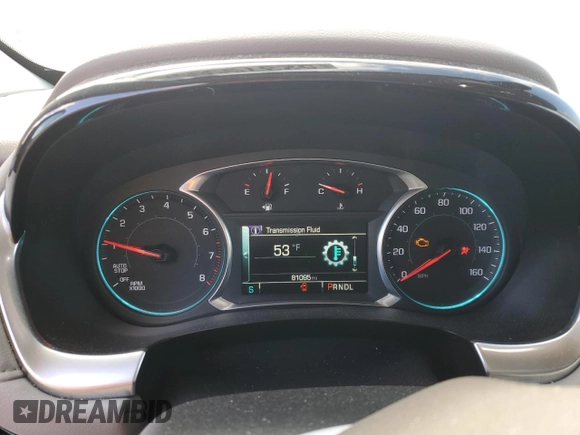 2018 Chevrolet Traverse LT Cloth with VIN 1GNEVGKW4JJ197842, listed as a Copart auction lot 52375565 with 81,095 mi miles and Salvage Title. Bid and sale history available at carsss.com. Image 9.