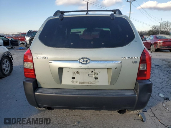 2006 Hyundai Tucson GLS with VIN KM8JN12D56U393888, listed as a Copart auction lot 88468845 with 310,864 mi miles and Clean Title. Bid and sale history available at carsss.com. Image 6.