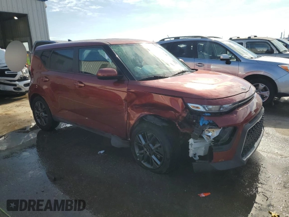 2021 Kia Soul LX with VIN KNDJ23AU4M7793074, listed as a Copart auction lot 48712275 with 64,483 mi miles and Salvage Title. Bid and sale history available at carsss.com. Image 4.