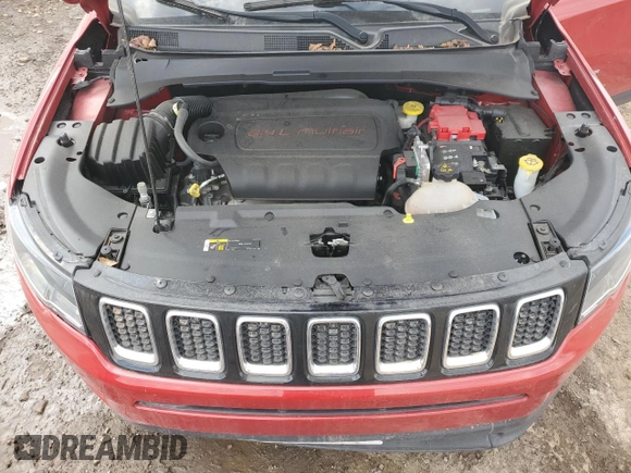 2021 Jeep Compass Latitude with VIN 3C4NJCBB0MT502048, listed as a Copart auction lot 50413735 with 30,251 mi miles and Salvage title. Bid and sale history available at DreamBid. Image 12.