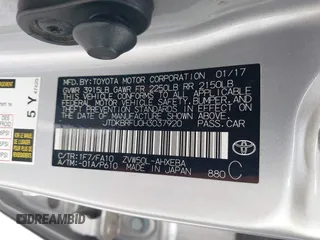 2017 Toyota Prius Two with VIN JTDKBRFU0H3037920, listed as a IAAI auction lot 42356304 with 155,485 mi miles and . Bid and sale history available at DreamBid. Image 9.