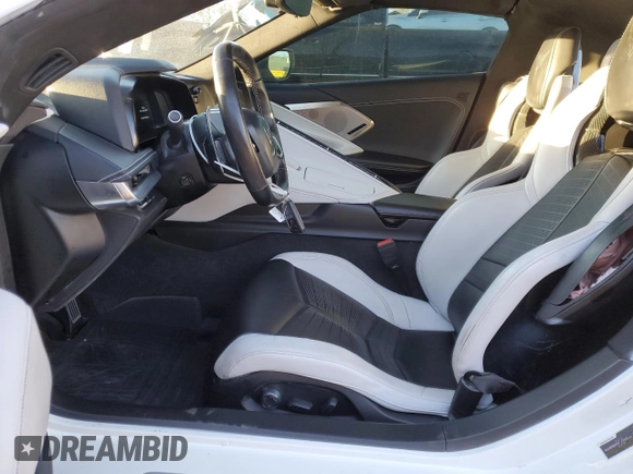 2023 Chevrolet Corvette 2LT with VIN 1G1YB2D40P5101955, listed as a Copart auction lot 50660255 with 21,419 mi miles and Salvage title. Bid and sale history available at DreamBid. Image 7.
