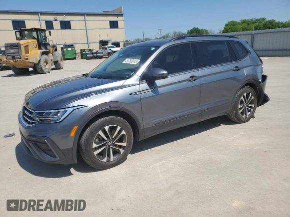 2023 Volkswagen Tiguan S with VIN 3VVRB7AX4PM056277, listed as a Copart auction lot 51765975 with 53,697 mi miles and Clean title. Bid and sale history available at DreamBid. Image 1.