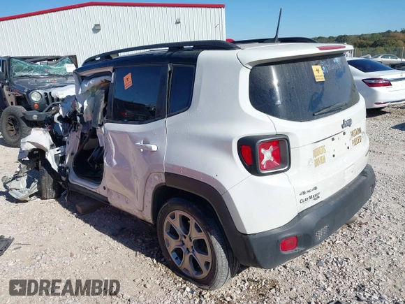 2019 Jeep Renegade Limited with VIN ZACNJBD12KPJ95871, listed as a IAAI auction lot 40629321 with Not provided miles and . Bid and sale history available at DreamBid. Image 3.