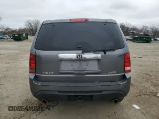 2013 Honda Pilot EX-L with VIN 5FNYF4H57DB010606, listed as a Copart auction lot 48666005 with 0 mi miles and Salvage Title. Bid and sale history available at carsss.com. Image 6.