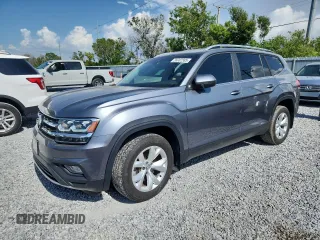 2018 Volkswagen Atlas SE with VIN 1V2LR2CA3JC539696, listed as a Copart auction lot 58002585 with 96,002 mi miles and Salvage title. Bid and sale history available at DreamBid. Image 1.