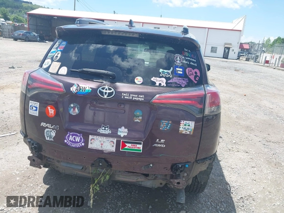 2018 Toyota RAV4 LE with VIN 2T3BFREV2JW781018, listed as a IAAI auction lot 42302802 with 44,165 mi miles and . Bid and sale history available at DreamBid. Image 16.