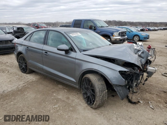 2016 Audi A3 2.0T Premium with VIN WAUB8GFF1G1115679, listed as a Copart auction lot 44191885 with 0 mi miles and Salvage Title. Bid and sale history available at carsss.com. Image 4.