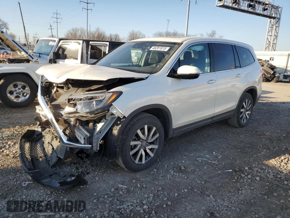 2019 Honda Pilot EX-L with VIN 5FNYF6H58KB052890, listed as a Copart auction lot 48281815 with 86,062 mi miles and Salvage Title. Bid and sale history available at carsss.com. Image 1.