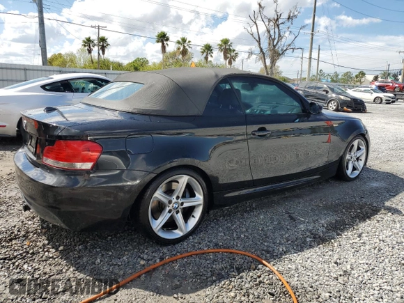 2008 BMW 1 Series 135i with VIN WBAUN93548VF54798, listed as a Copart auction lot 47209055 with 144,328 mi miles and Salvage title. Bid and sale history available at DreamBid. Image 3.