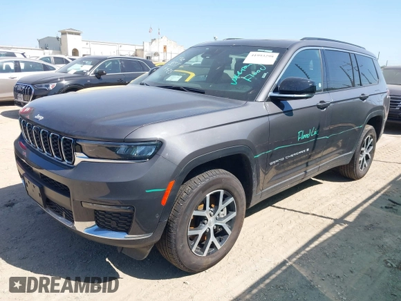 2024 Jeep Grand Cherokee Limited with VIN 1C4RJKBG5R8603504, listed as a IAAI auction lot 41993298 with 33,670 mi miles and . Bid and sale history available at DreamBid. Image 2.