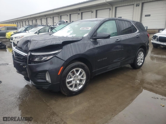 2022 Chevrolet Equinox LT with VIN 2GNAXUEV4N6143308, listed as a Copart auction lot 45022565 with 62,729 mi miles and Salvage Title. Bid and sale history available at carsss.com. Image 1.