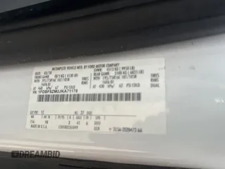 2018 Ford Transit with VIN 1FDBF8ZM2JKA71178, listed as a Copart auction lot 86913204 with 109,170 mi miles and Clean Title. Bid and sale history available at DreamBid. Image 10.