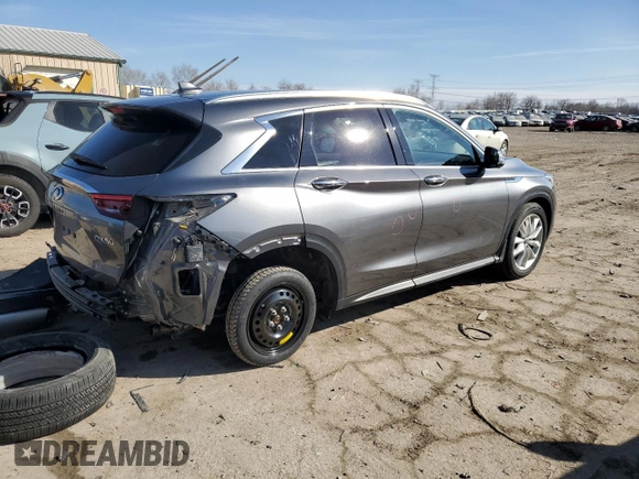 2019 Infiniti QX50 Essential with VIN 3PCAJ5M33KF117370, listed as a Copart auction lot 46537675 with 65,209 mi miles and Salvage Title. Bid and sale history available at DreamBid. Image 3.