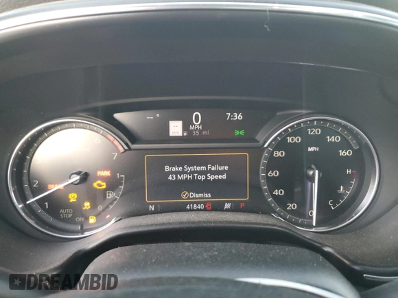 2022 Cadillac CT5 Luxury with VIN 1G6DW5RK6N0130537, listed as a Copart auction lot 77779674 with 41,840 mi miles and Salvage Title. Bid and sale history available at carsss.com. Image 9.