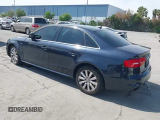 2014 Audi A4 Premium with VIN WAUBFAFL4EA083512, listed as a IAAI auction lot 42162290 with 192,786 mi miles. Bid and sale history available at carsss.com. Image 3.