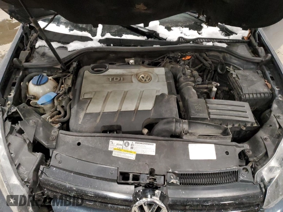 2012 Volkswagen Golf TDI with VIN WVWNM7AJ3CW337760, listed as a Copart auction lot 82486914 with 102,875 mi miles and Salvage title. Bid and sale history available at DreamBid. Image 13.