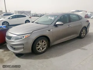 2016 Kia Optima LX with VIN 5XXGT4L35GG100705, listed as a Copart auction lot 49026025 with 181,248 mi miles and Salvage Title. Bid and sale history available at carsss.com. Image 1.
