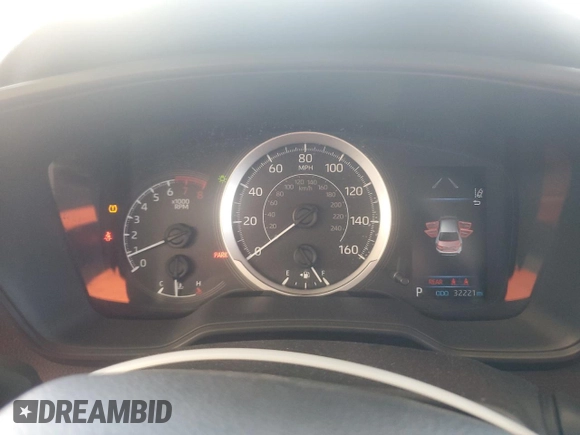 2022 Toyota Corolla LE with VIN JTDEPMAEXNJ197960, listed as a Copart auction lot 52386075 with 32,221 mi miles and Salvage Title. Bid and sale history available at DreamBid. Image 9.