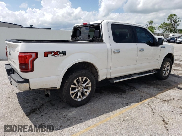2017 Ford F-150 XL with VIN 1FTEW1EG5HFB85770, listed as a Copart auction lot 55435495 with 202,450 mi miles and Salvage title. Bid and sale history available at DreamBid. Image 3.